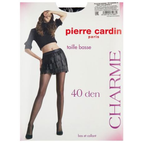 Колготки Pierre Cardin Charme 40 den, размер IV-L, nero (черный)