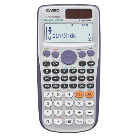 Калькулятор научный CASIO FX-991ES PLUS серебристый/фиолетовый