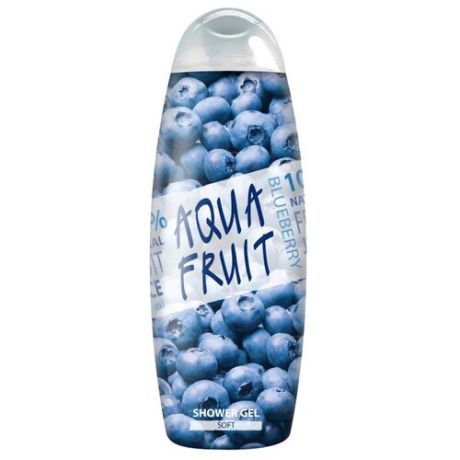 Гель для душа AQUAFRUIT blueberry soft, 420 мл