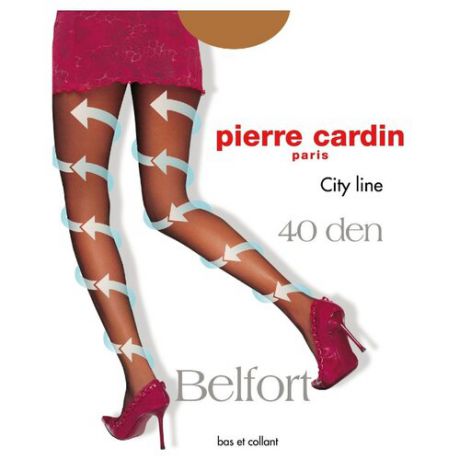 Колготки Pierre Cardin Belfort, City Line 40 den, размер III-M, visone (бежевый)