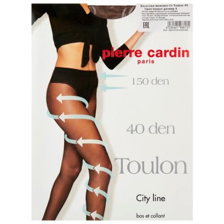 Колготки Pierre Cardin Toulon, City Line 40 den, размер II-S, bronzo (коричневый)