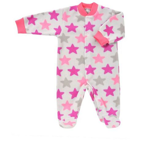 Комбинезон ДО (Детская одежда) размер 74, серый/розовый