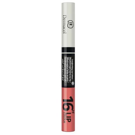 Dermacol Устойчивая краска+блеск для губ 16H Lip Color, №01