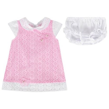 Комплект одежды Leader Kids размер 86, розовый/белый