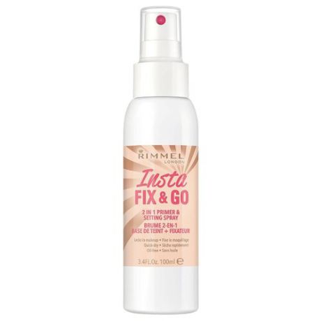 Rimmel Спрей-фиксатор для макияжа Insta Fix & Go 2 in 1 Primer & Setting Spray 100 мл transparent