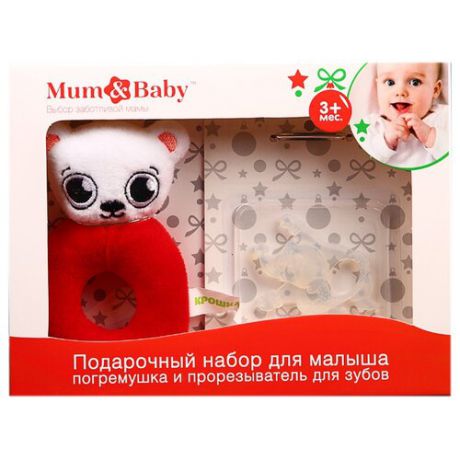 Набор Mum&Baby Мишка 3630314 красный
