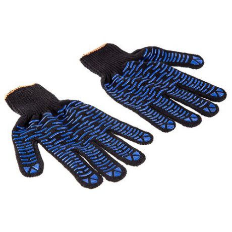 Перчатки Hammer 230-019, 5 пар, цвет черный/синий