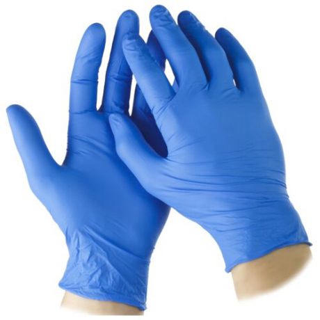 Перчатки STAYER Profi нитриловые экстратонкие 11204, 5 пар, размер L, цвет синий
