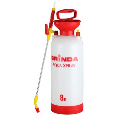Опрыскиватель GRINDA Aqua Spray 8 л белый/красный