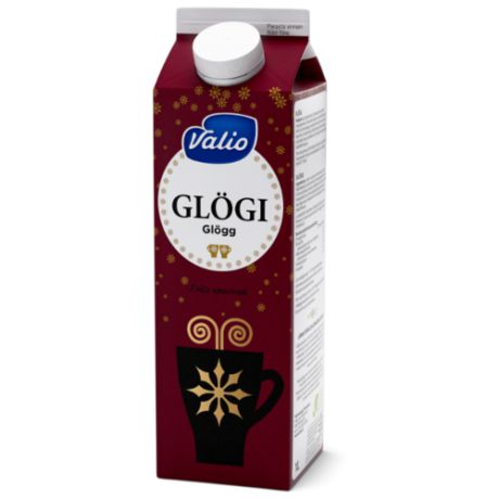 Напиток сокосодержащий Valio Glögi Глёгг красный из красного винограда и бузины с пряностями, 1 л