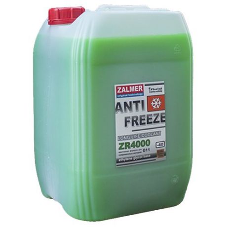 Антифриз Zalmer LLC ZR 4000 G11 (зеленый) 20 кг