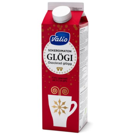 Напиток сокосодержащий Valio Glögi Глёгг красный из красного винограда и бузины с пряностями без сахара, без сахара, 1 л