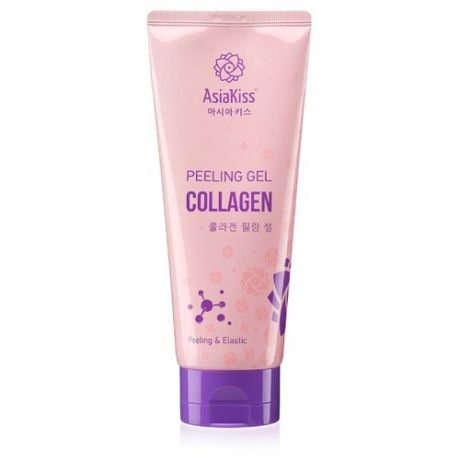 Asiakiss Пилинг гель для лица Collagen Peeling Gel с коллагеном 180 мл