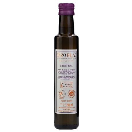 Cazorla Масло оливковое Royal Extra Virgin, стеклянная бутылка 0.25 л