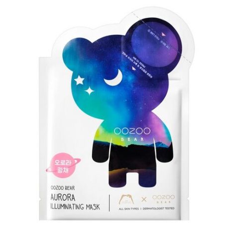 THE OOZOO двухфазная маска Bear Aurora Illuminating для сияния, 27 мл