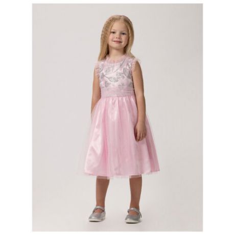 Платье Смена размер 104/56, розовый
