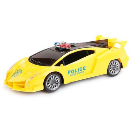 Легковой автомобиль Наша игрушка Полиция (399B-01) 24 см желтый