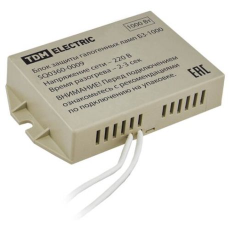 Блок защиты TDM ЕLECTRIC БЗ-1000 (SQ0360-0009) белый