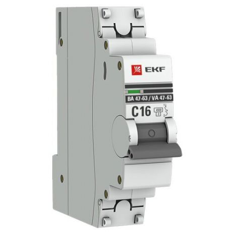 Автоматический выключатель EKF ВА 47-63 1P (С) 4,5kA 25 А
