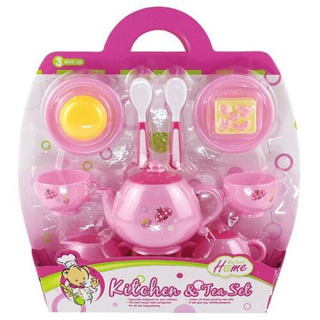 Набор продуктов с посудой S+S Toys 200254311 розовый