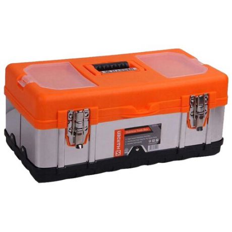 Ящик с органайзером Harden 520228 45x24.5x19 см серебристый/оранжевый