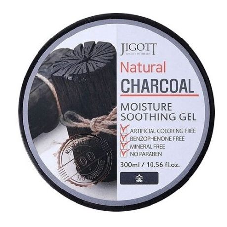 Гель для тела Jigott Natural Charcoal, 300 мл