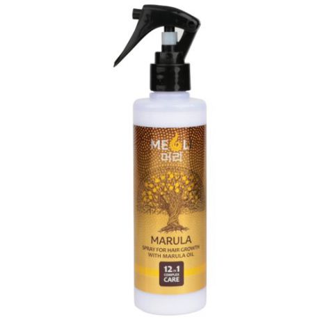 Meoli Спрей для роста волос с маслом Марулы комплексный уход 12 в 1, 250 мл