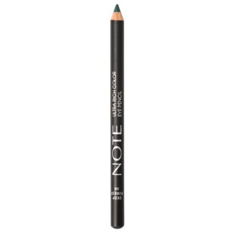 Note Карандаш для глаз Ultra Rich Color Eye Pencil, оттенок 08 deep forest