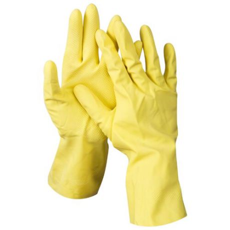 Перчатки DEXX латексные 11201, 1 пара, размер XL, цвет желтый