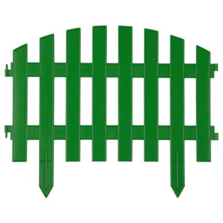 Забор декоративный GRINDA Ар Деко, зеленый, 3 х 0.28 м