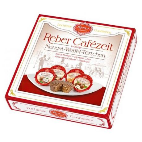 Набор конфет Reber Cafezeit ассорти из молочного шоколада 120 г