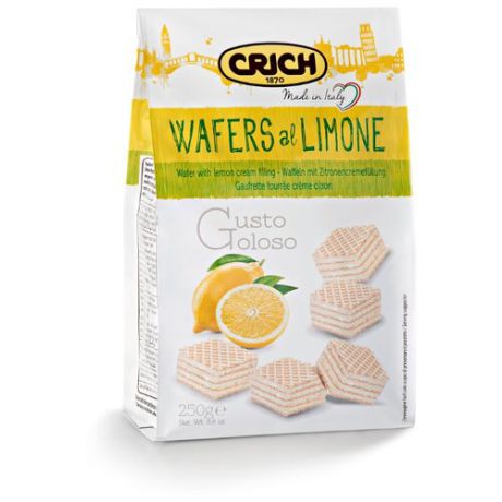 Вафли Crich с лимонно-кремовой начинкой 250 г