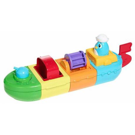 Игрушка для ванной Tomy Веселый пароход (E72453) разноцветный