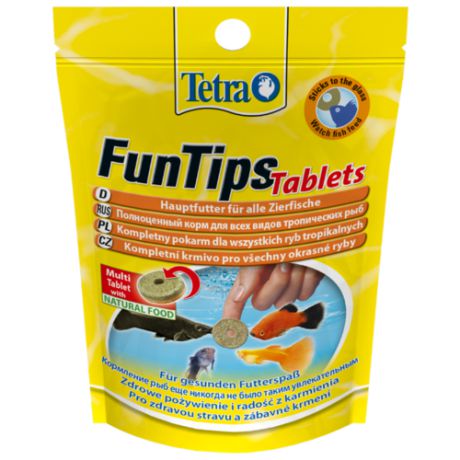 Сухой корм Tetra FunTips Tablets для рыб 20 шт. 8 г