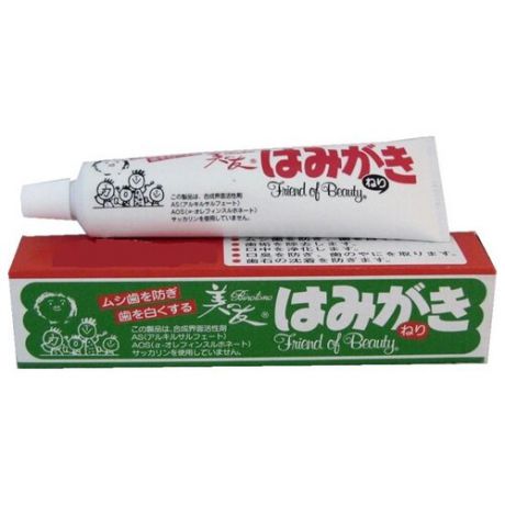 Зубная паста Fudo Kagaku Binotomo отбеливающая для защиты от кариеса и зубного камня, 130 г