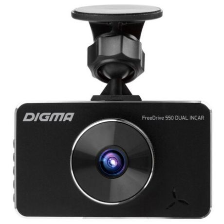Видеорегистратор DIGMA FreeDrive 550 DUAL INCAR, 2 камеры черный