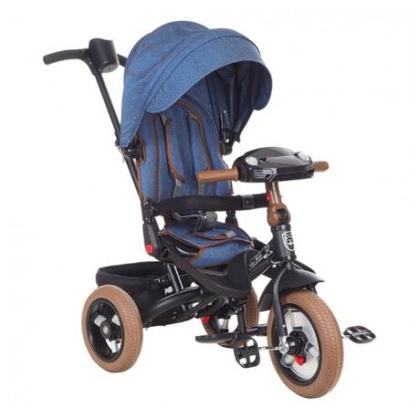 Трехколесный велосипед Mars Mini Trike Transformer T400/2019 dark blue jeans