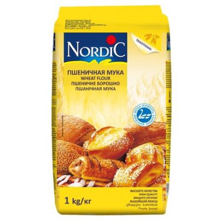 Мука Nordic пшеничная высший сорт 1 кг