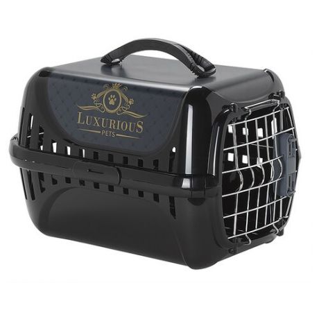 Переноска-клиппер для кошек и собак Moderna Trendy Runner Luxurious Pets 51х31х34 см черный