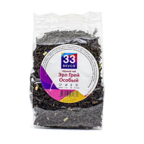 Чай черный 33 вкуса Эрл грей особый, 100 г