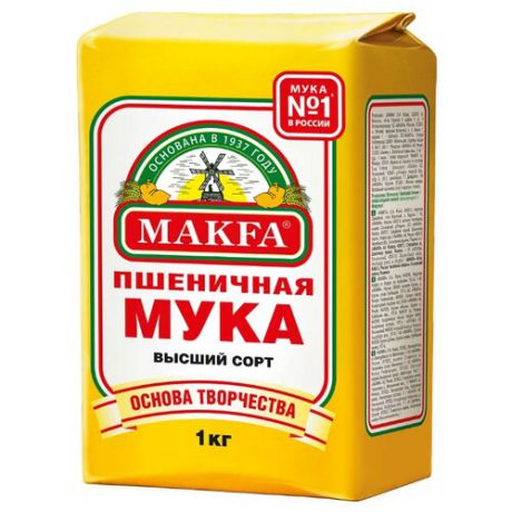 Мука Макфа Пшеничная высший сорт 1 кг