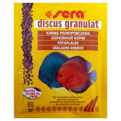 Сухой корм Sera Discus Granulat для рыб 12 г