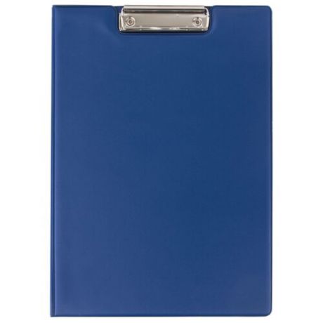 ОфисМаг Папка-планшет с верхним прижимом и крышкой А4 синий