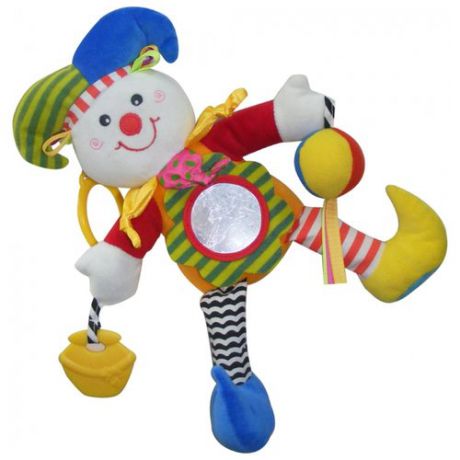 Подвесная игрушка Biba Toys Клоун (MS032) желтый/красный/голубой