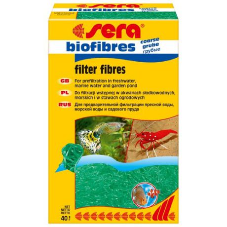 Наполнитель Sera Biofibres Coarse 40 г зеленый