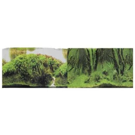 Пленочный фон Prime Растительные холмы/Коряги с растениями двухсторонний 50х100 см