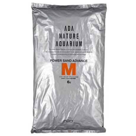 Грунт ADA Power Sand Advance M 6 л черный/коричневый