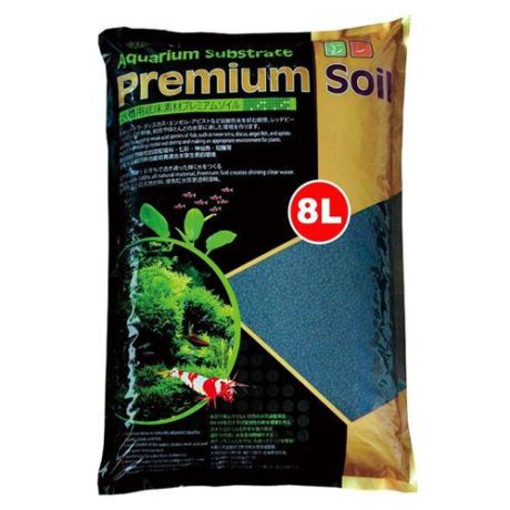 Грунт ISTA Aquarium Substrate Premium Soil 1-3 мм 8 л серый