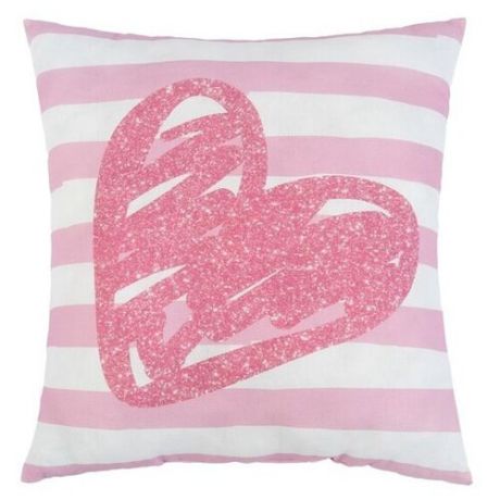 Подушка декоративная Крошка Я Сердце 40 х 40 см розовый