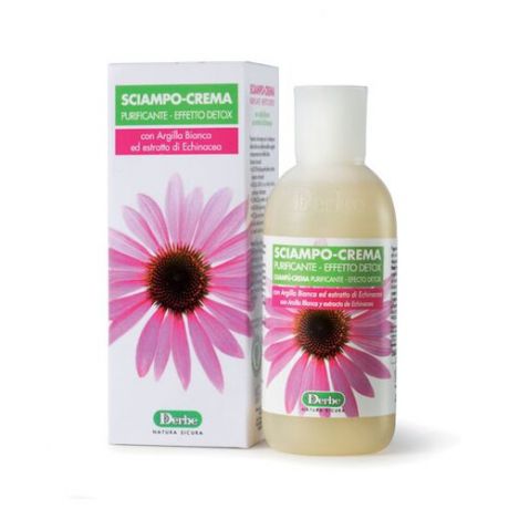 Derbe шампунь Detox Sciampo Crema Детокс с белой глиной и эхинацеей против себорейного дерматита 200 мл
